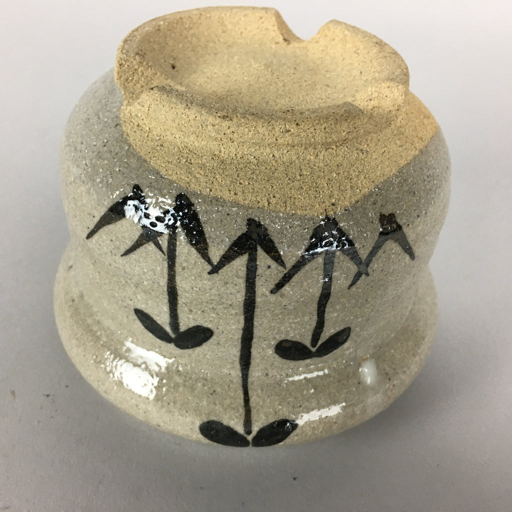 Japanese Ceramic Flower Vase Vtg Pottery Ikebana Arrangement Tsubo PP458