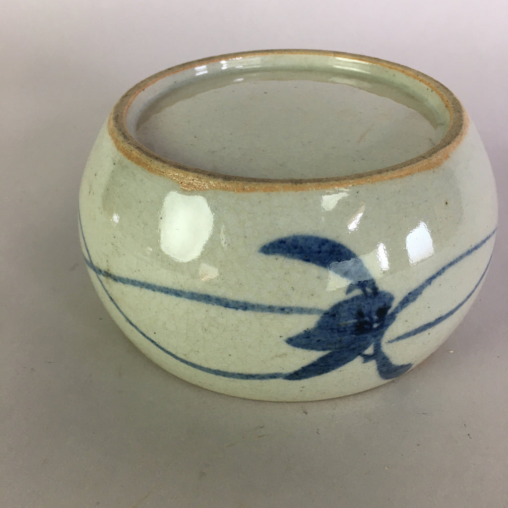 Japanese Ceramic Flower Vase Vtg Pottery Ikebana Flower Arrangement PP480