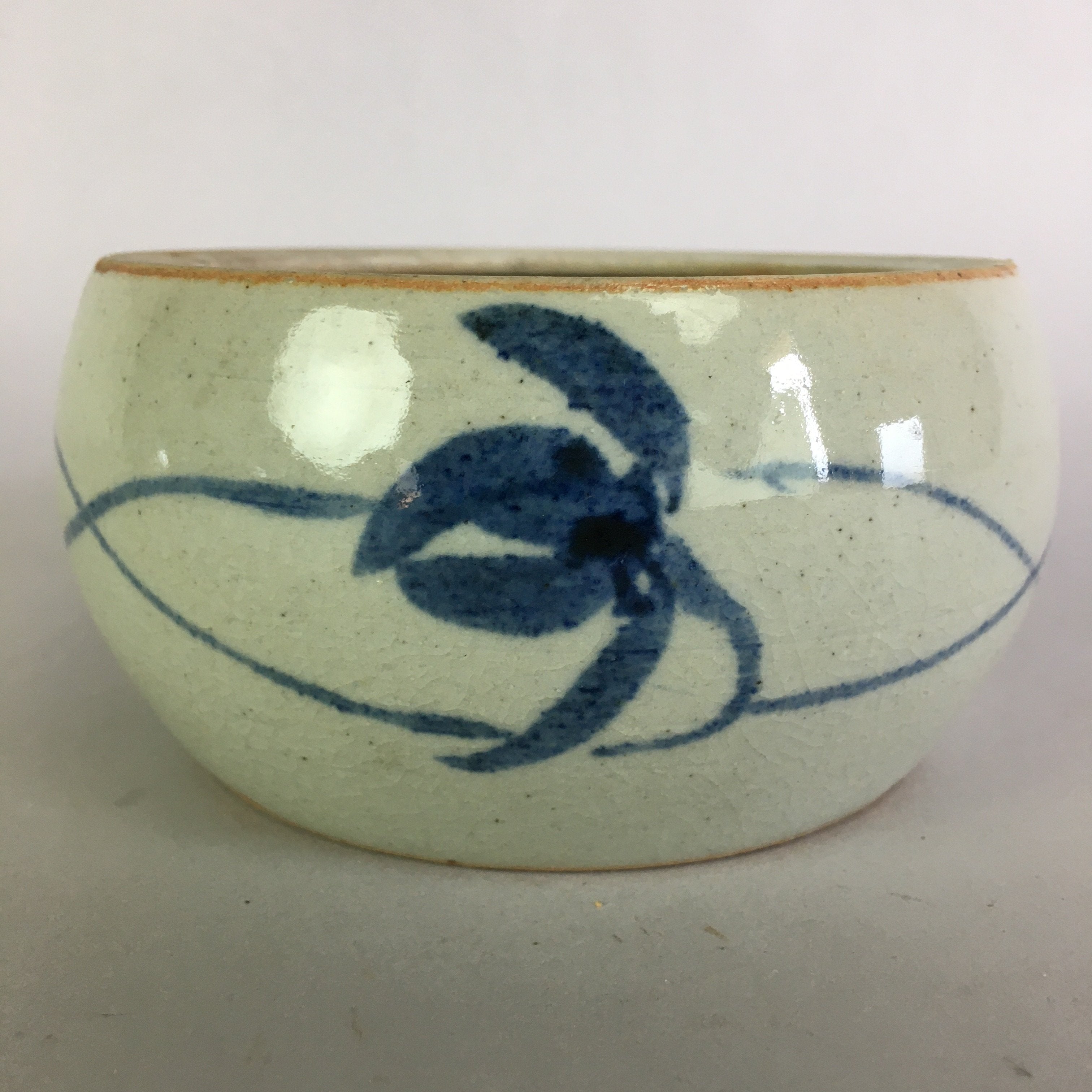 Japanese Ceramic Flower Vase Vtg Pottery Ikebana Flower Arrangement PP480