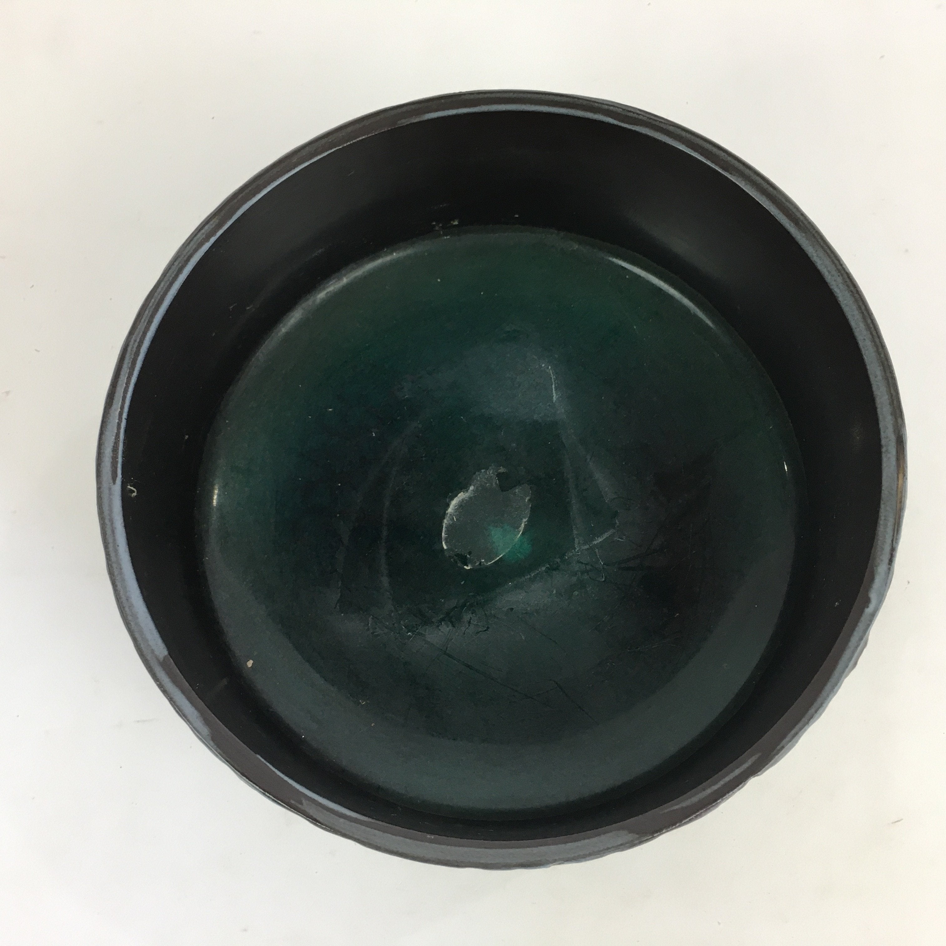 Japanese Ceramic Flower Vase Vtg Pottery Suiban Ikebana Arrangement PP719