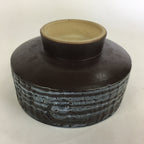Japanese Ceramic Flower Vase Vtg Pottery Suiban Ikebana Arrangement PP719