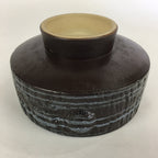 Japanese Ceramic Flower Vase Vtg Pottery Suiban Ikebana Arrangement PP719