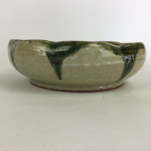 Japanese Ceramic Flower Vase Vtg Pottery Suiban Ikebana Arrangement PP720