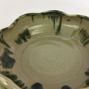 Japanese Ceramic Flower Vase Vtg Pottery Suiban Ikebana Arrangement PP720