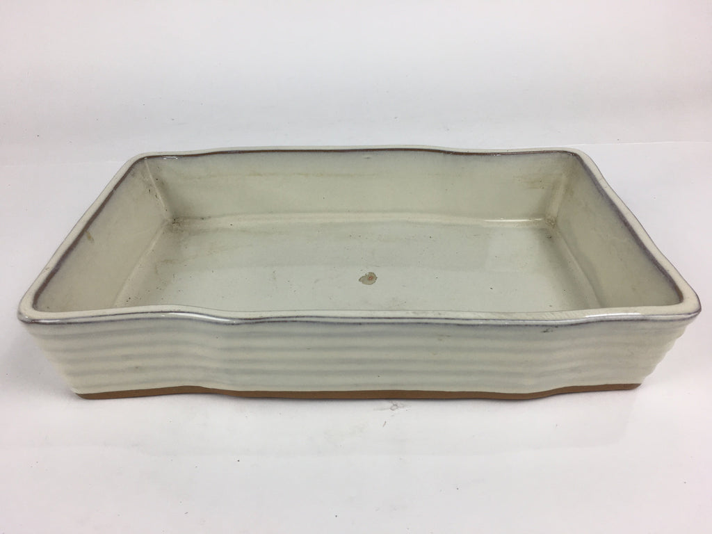 Japanese Ceramic Flower Vase Vtg Pottery Suiban Ikebana Arrangement PP754
