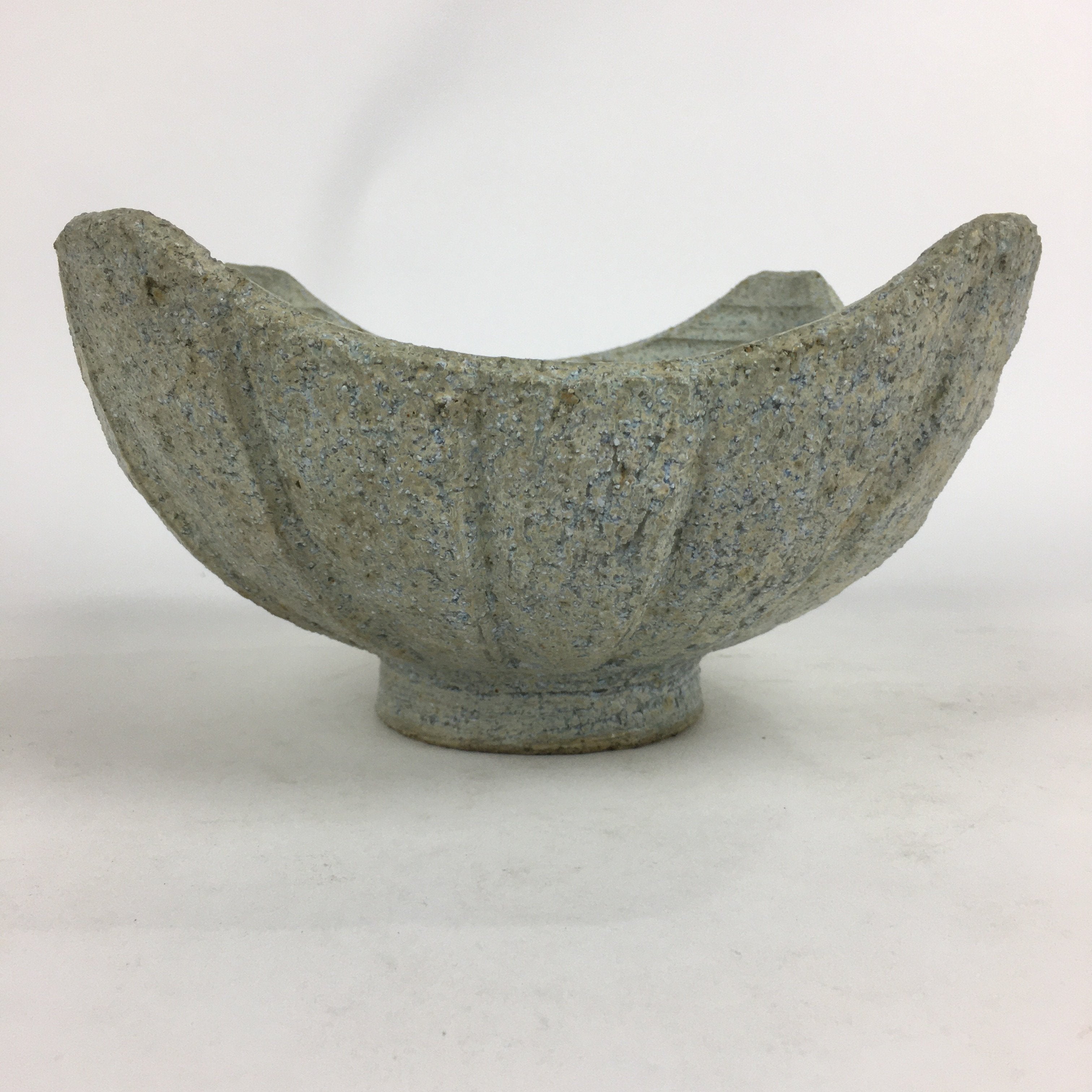 Japanese Ceramic Flower Vase Vtg Pottery Suiban Ikebana Arrangement PP757