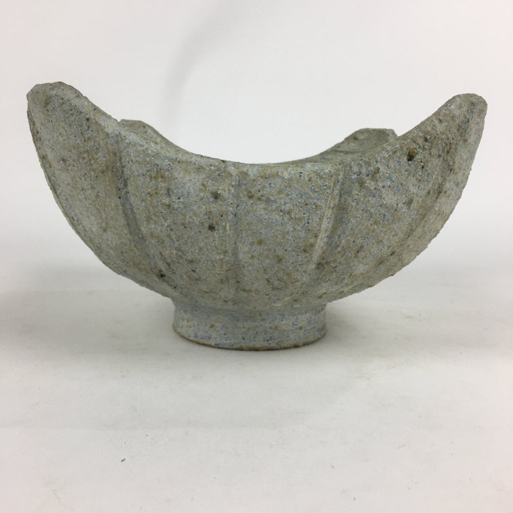 Japanese Ceramic Flower Vase Vtg Pottery Suiban Ikebana Arrangement PP757