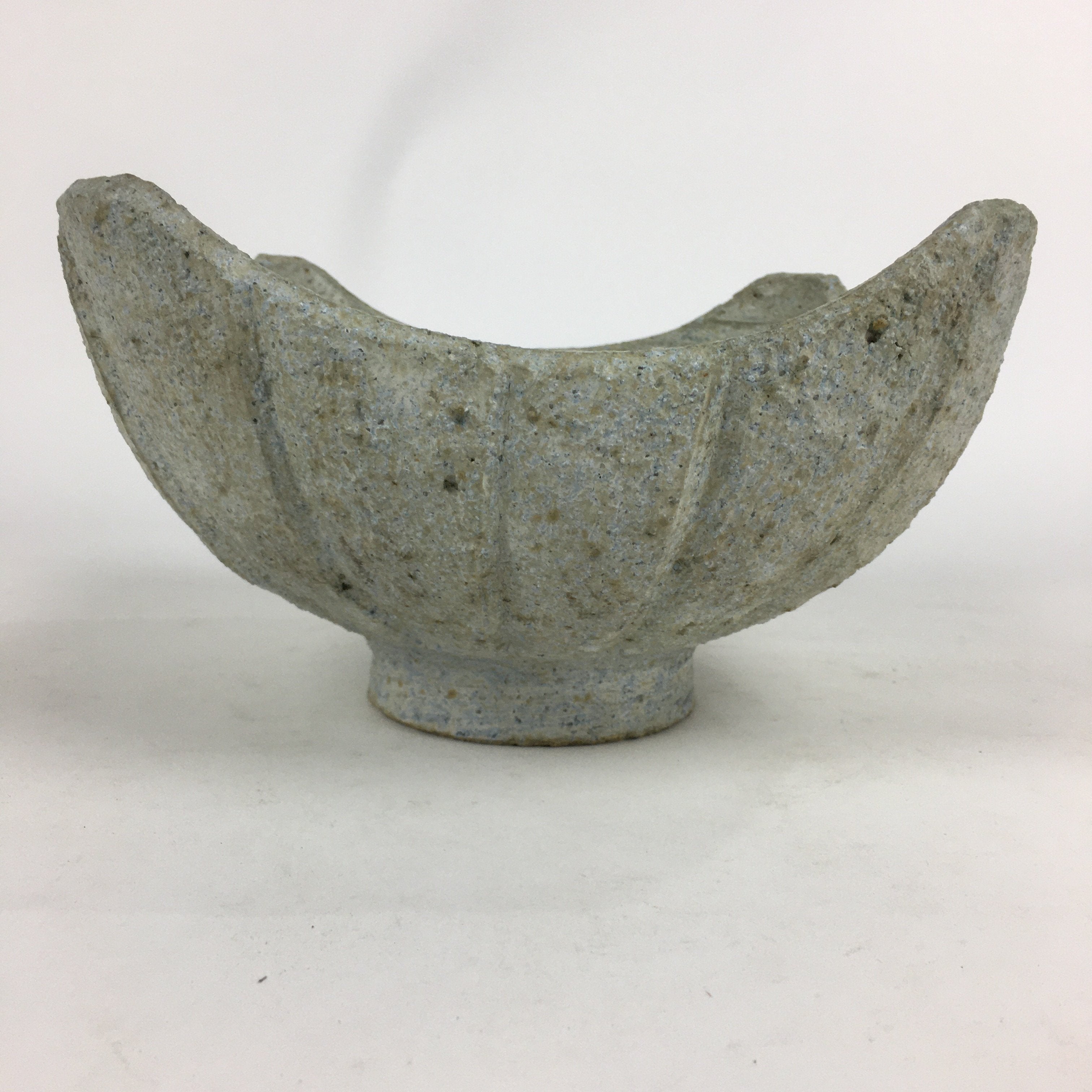 Japanese Ceramic Flower Vase Vtg Pottery Suiban Ikebana Arrangement PP757
