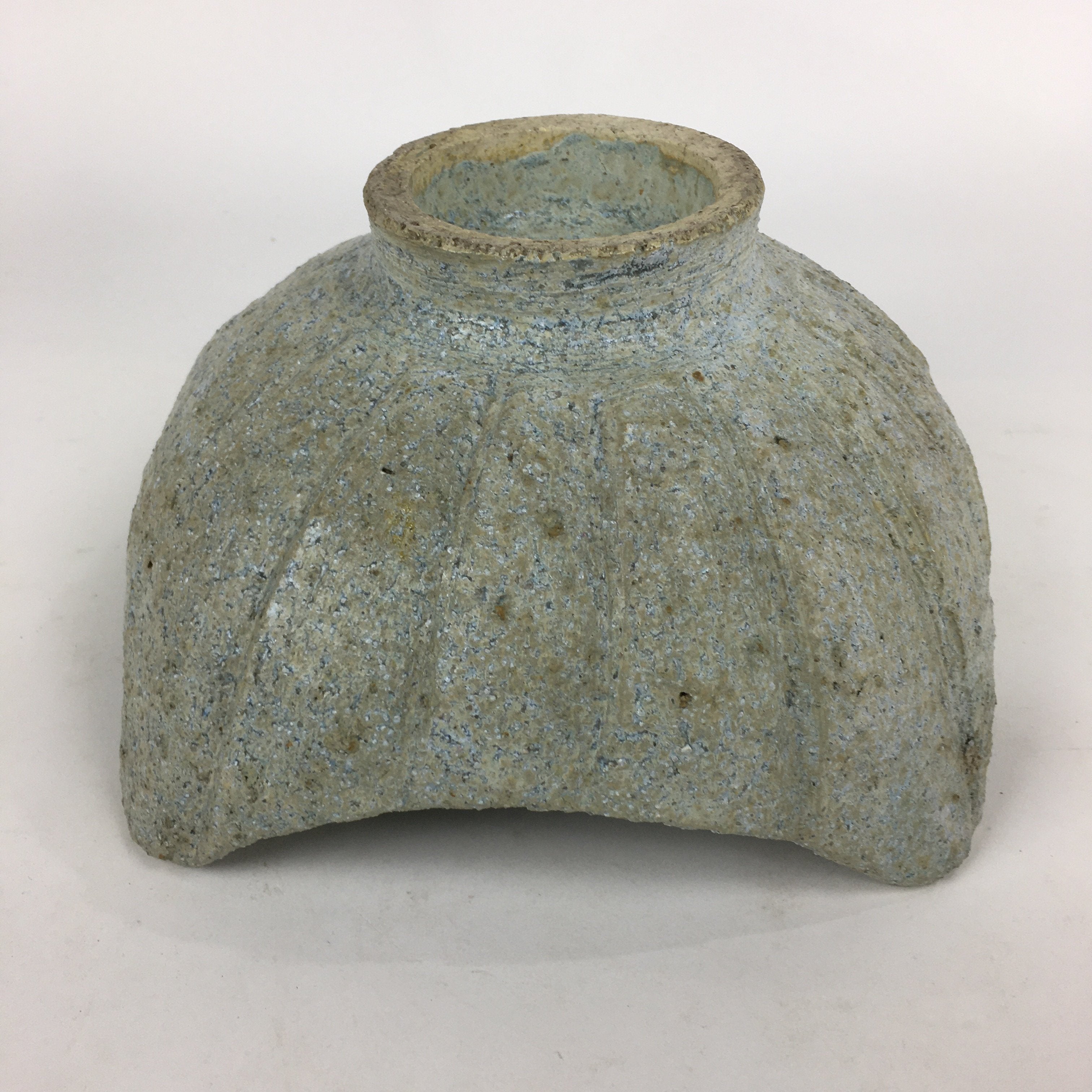 Japanese Ceramic Flower Vase Vtg Pottery Suiban Ikebana Arrangement PP757