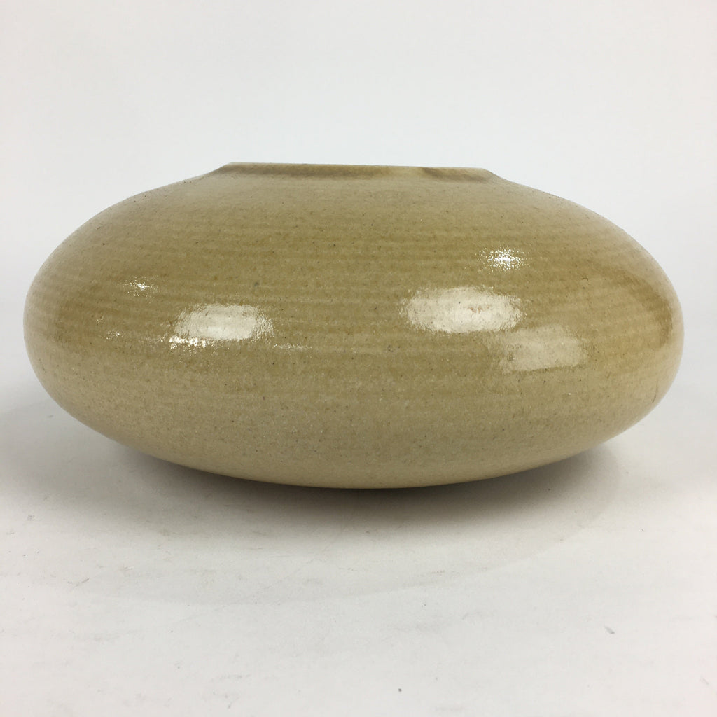 Japanese Ceramic Flower Vase Vtg Pottery Suiban Ikebana Arrangement PP859