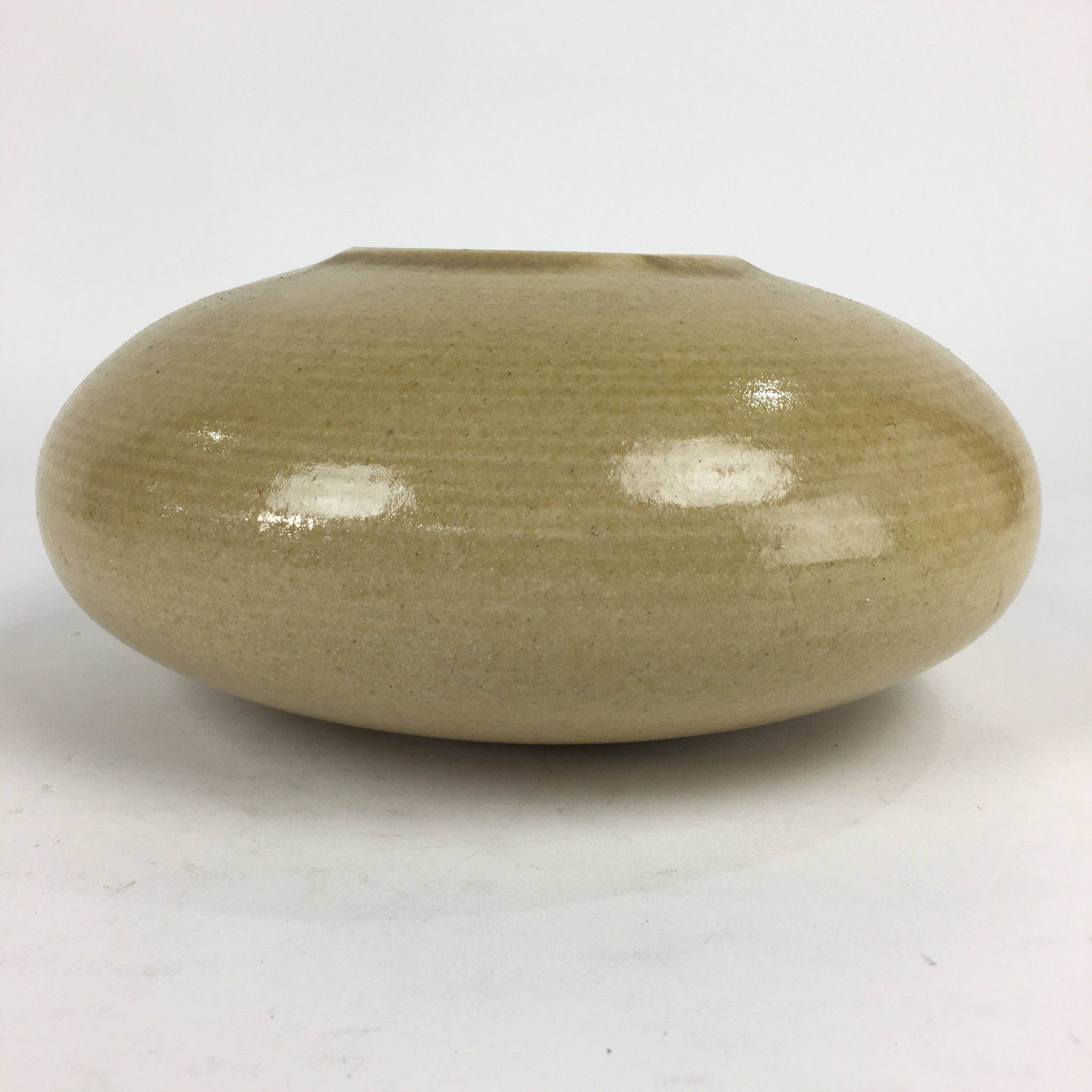 Japanese Ceramic Flower Vase Vtg Pottery Suiban Ikebana Arrangement PP859