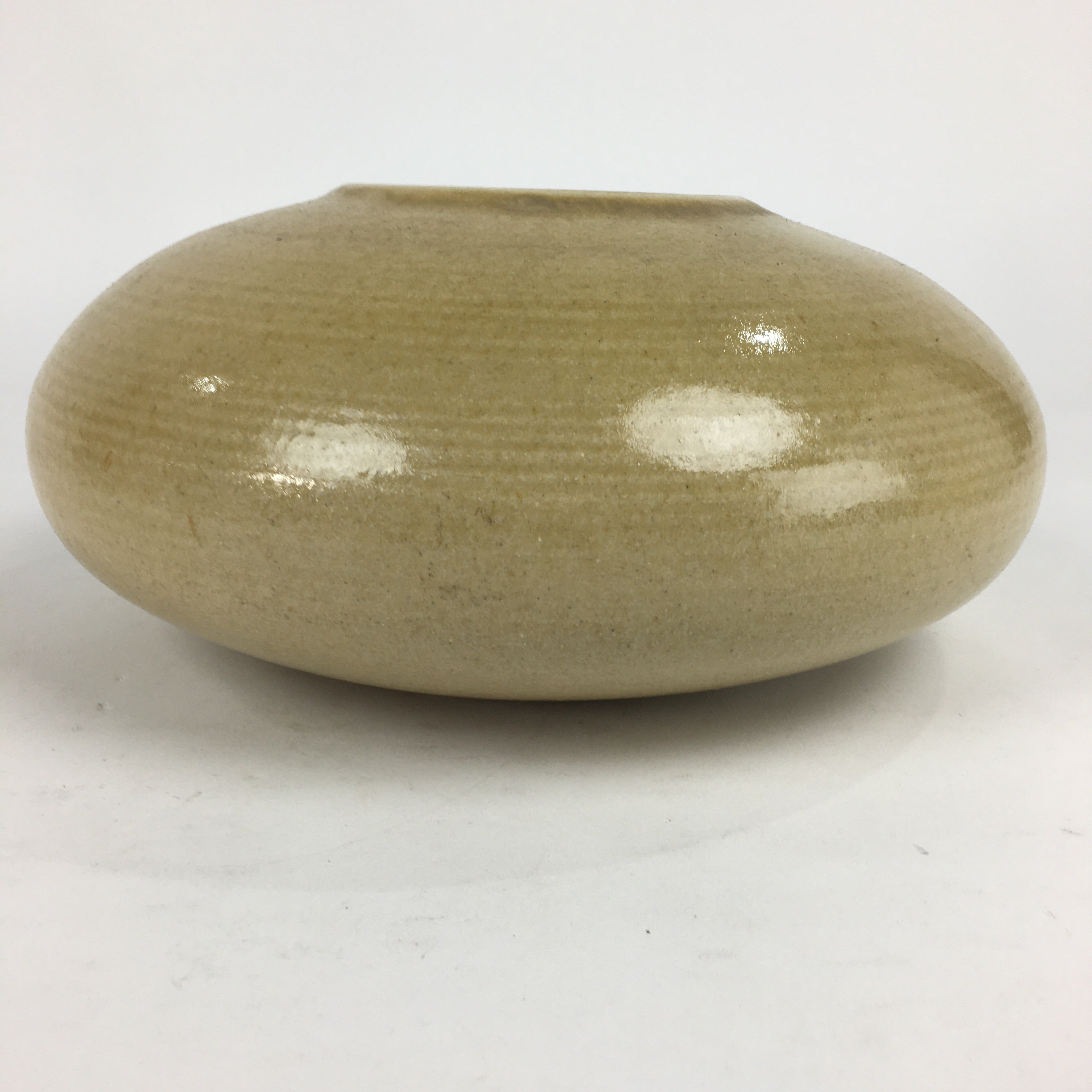 Japanese Ceramic Flower Vase Vtg Pottery Suiban Ikebana Arrangement PP859