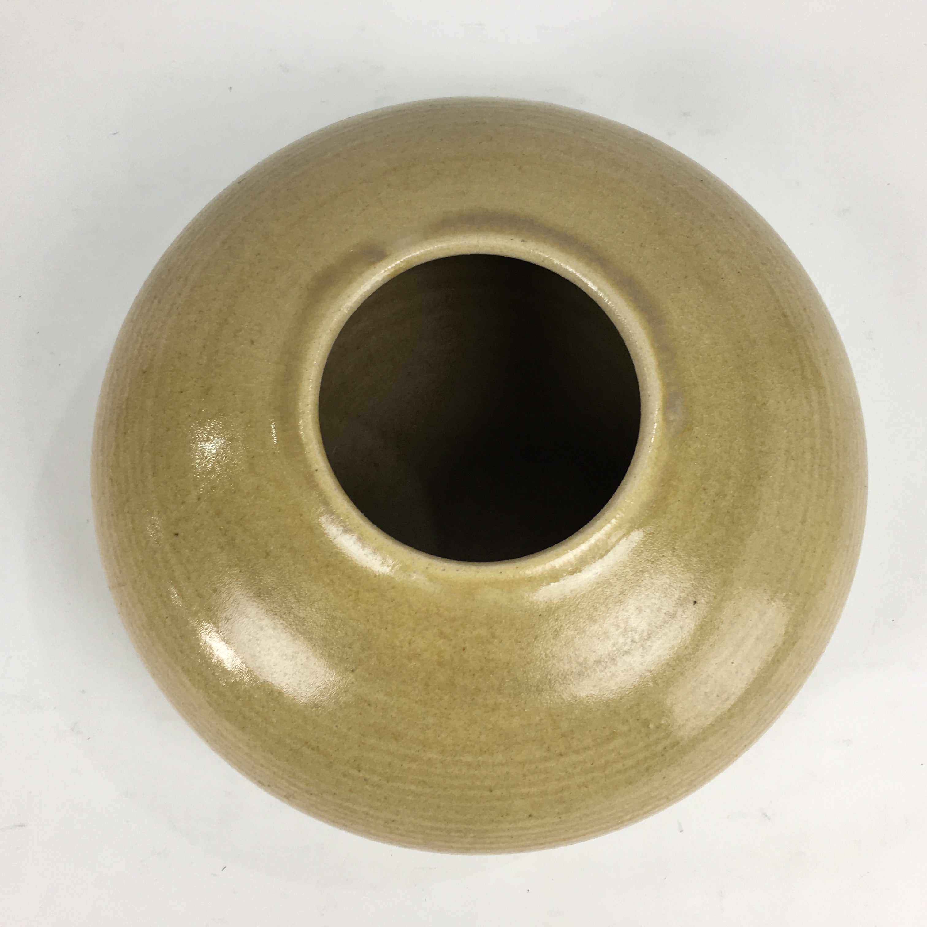 Japanese Ceramic Flower Vase Vtg Pottery Suiban Ikebana Arrangement PP859