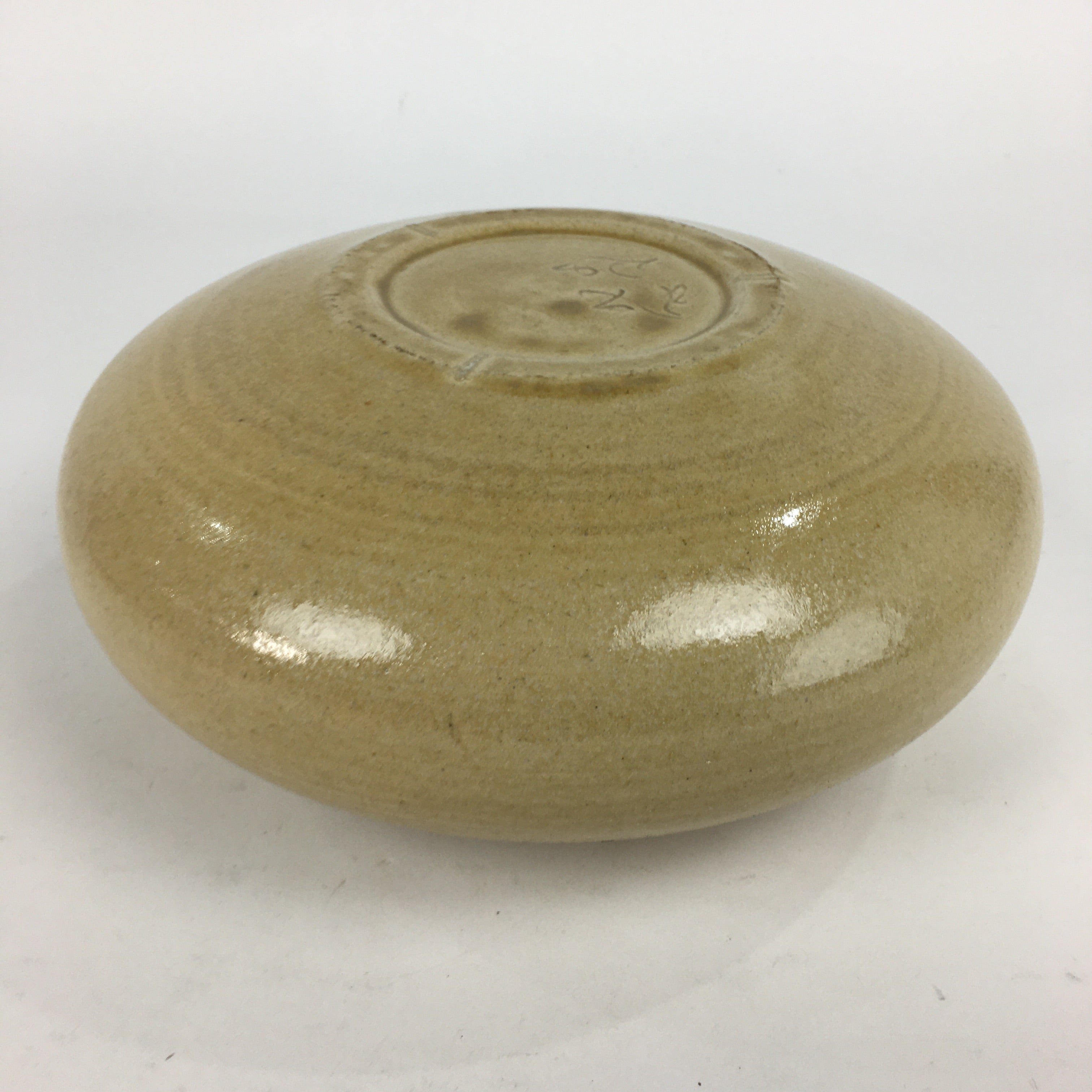 Japanese Ceramic Flower Vase Vtg Pottery Suiban Ikebana Arrangement PP859