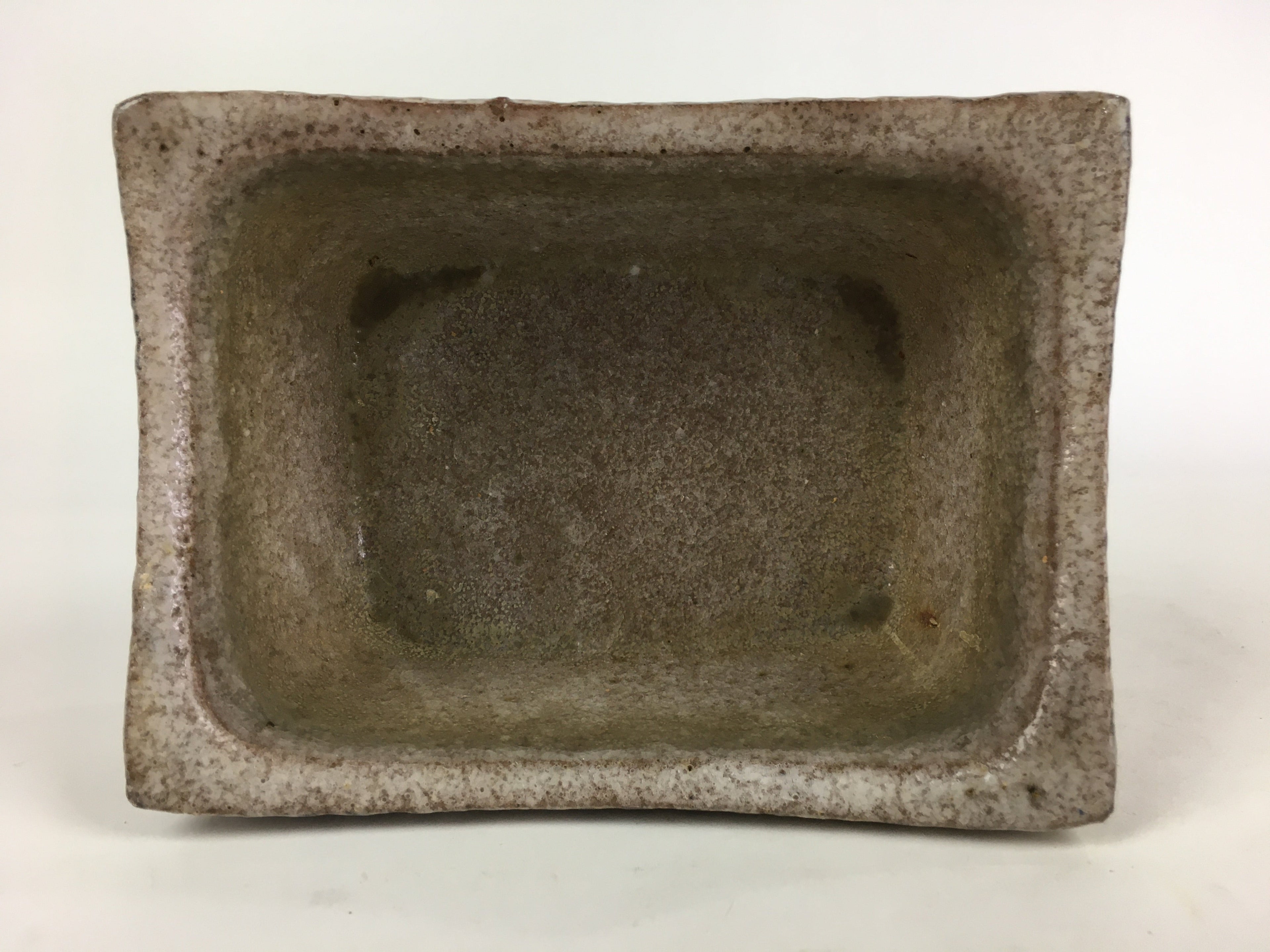 Japanese Ceramic Flower Vase Vtg Pottery Suiban Ikebana Arrangement PP966