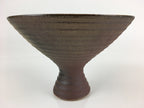 Japanese Ceramic Flower Vase Vtg Pottery Suiban Ikebana Arrangement PY123