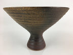 Japanese Ceramic Flower Vase Vtg Pottery Suiban Ikebana Arrangement PY123
