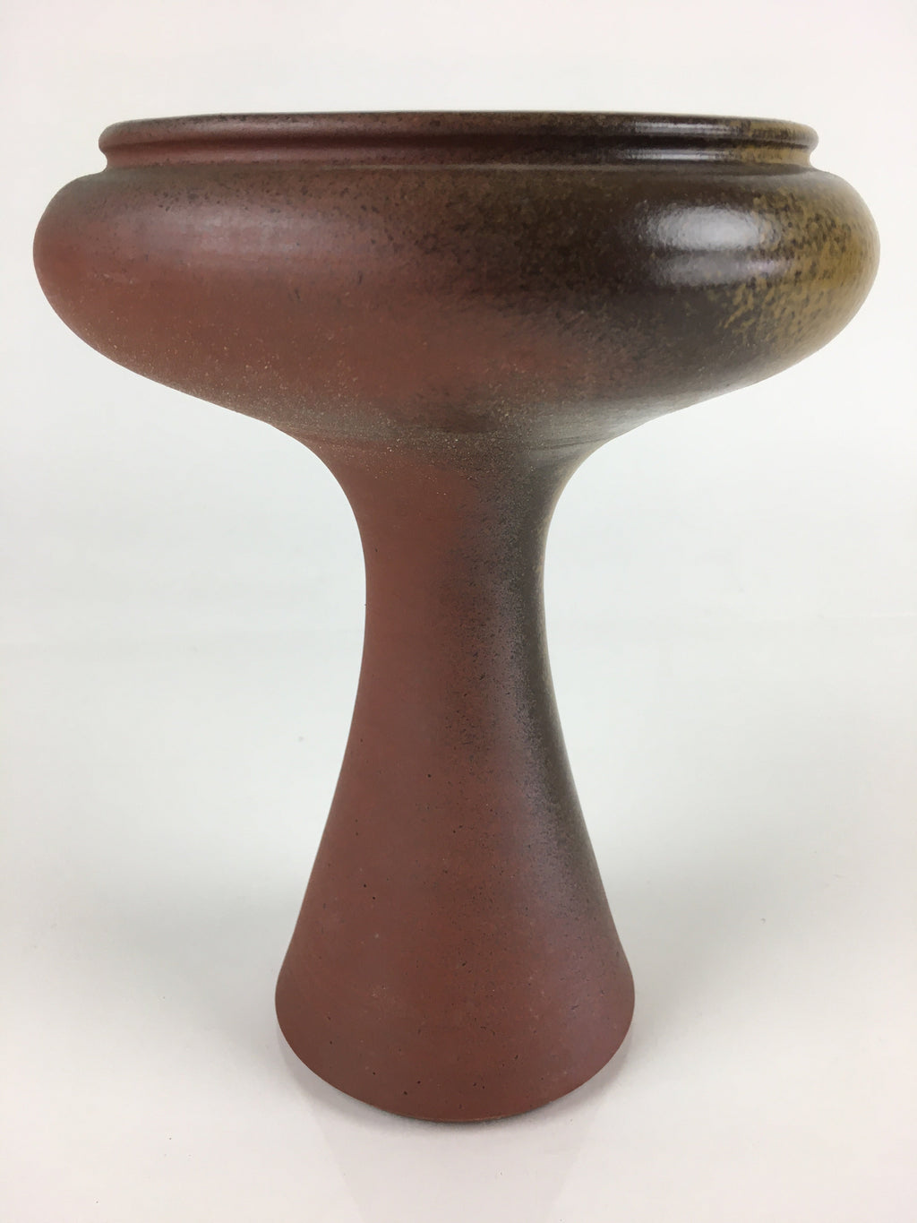 Japanese Ceramic Flower Vase Vtg Pottery Suiban Ikebana Arrangement PY124
