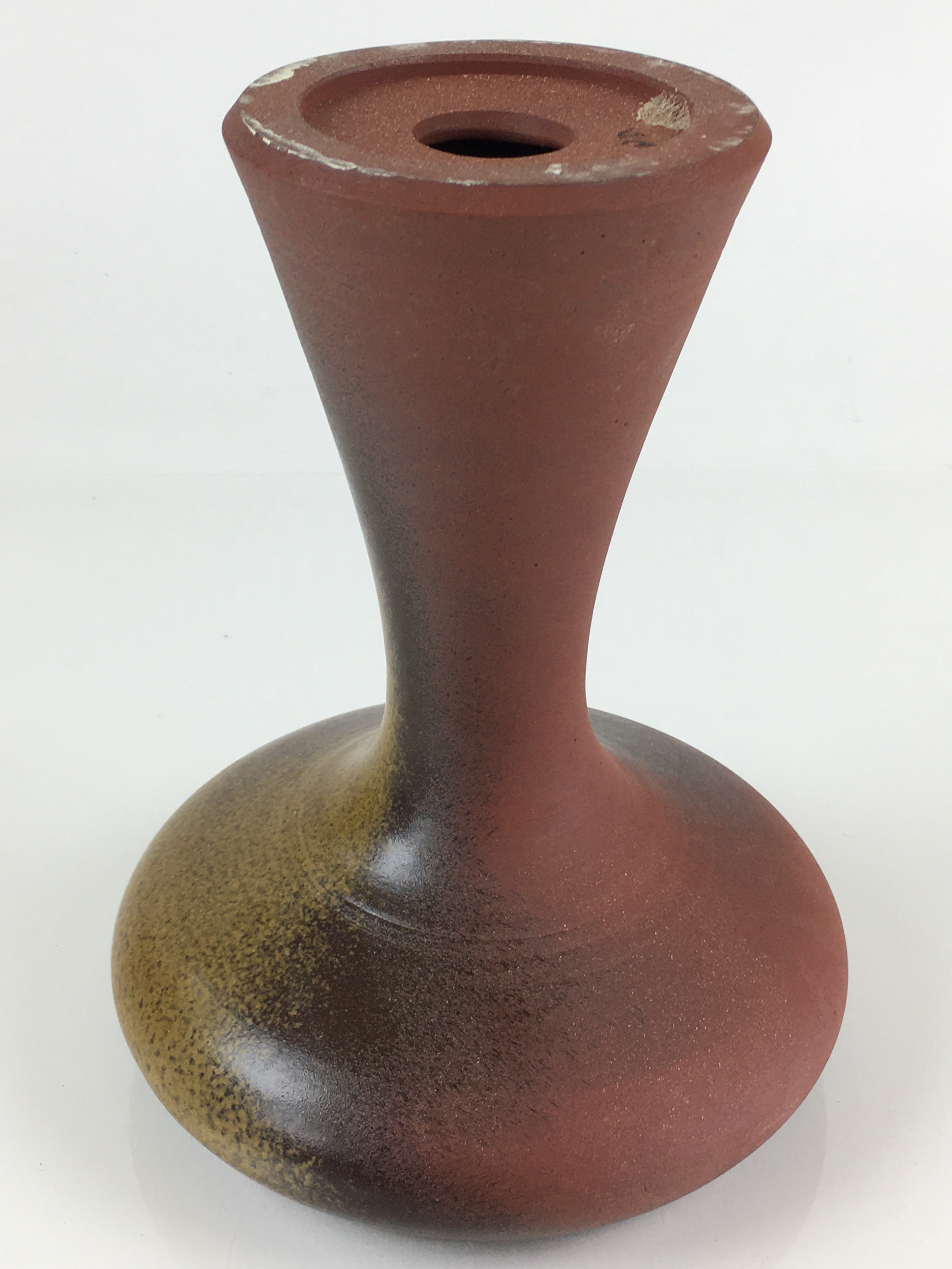 Japanese Ceramic Flower Vase Vtg Pottery Suiban Ikebana Arrangement PY124