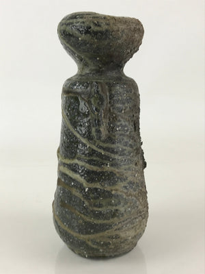 Japanese Ceramic Flower Vase Vtg Rough Surface Kabin Ikebana Arrangement FK23