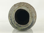 Japanese Ceramic Flower Vase Vtg Rough Surface Kabin Ikebana Arrangement FK23