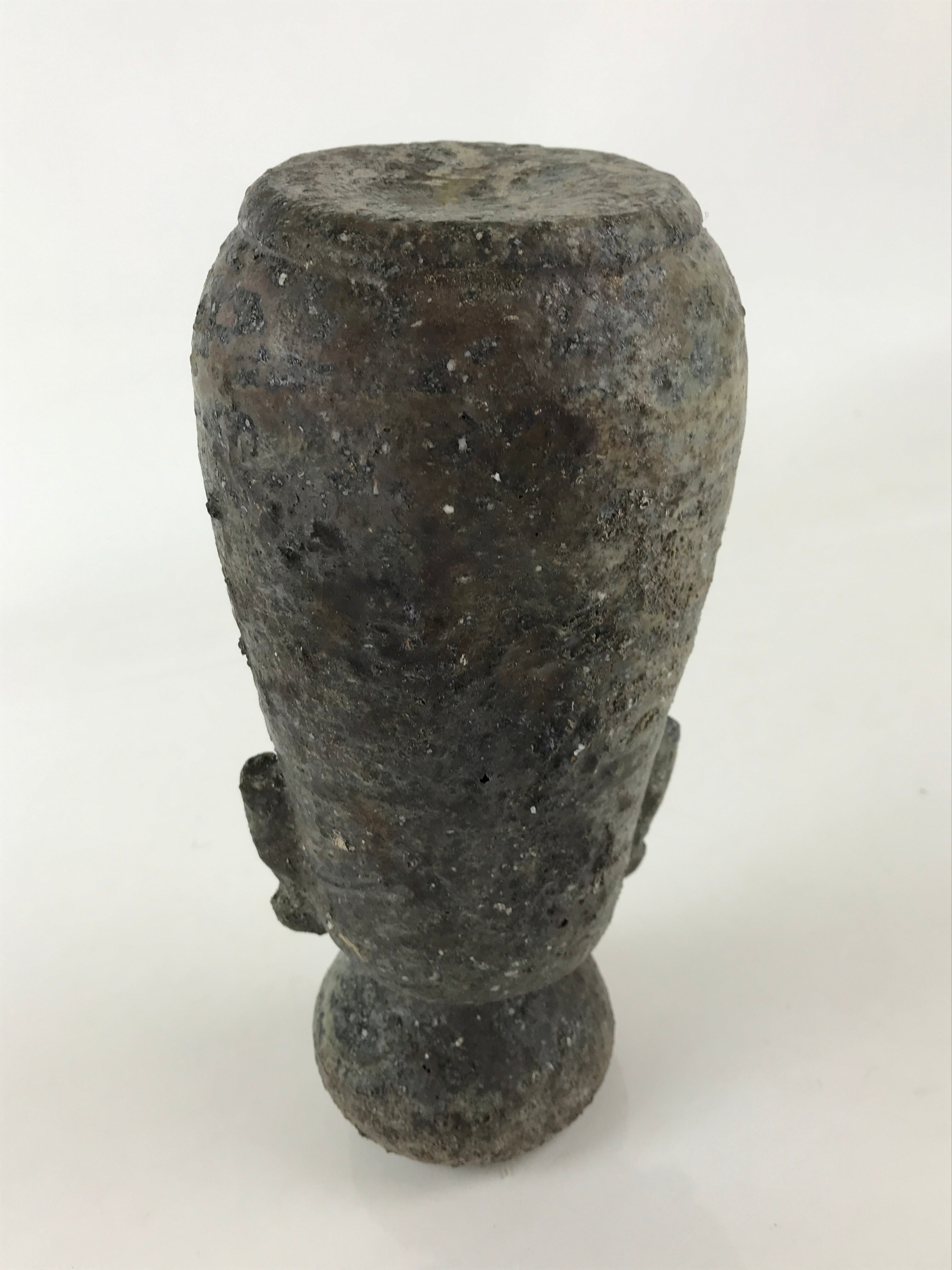 Japanese Ceramic Flower Vase Vtg Rough Surface Kabin Ikebana Arrangement FK23