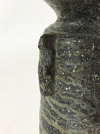 Japanese Ceramic Flower Vase Vtg Rough Surface Kabin Ikebana Arrangement FK23
