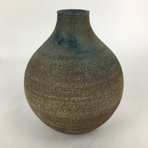 Japanese Ceramic Flower Vase Vtg Round Kabin Ikebana Arrangement FV964