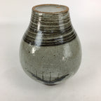 Japanese Ceramic Flower Vase Vtg Round Kabin Ikebana Arrangement FV965