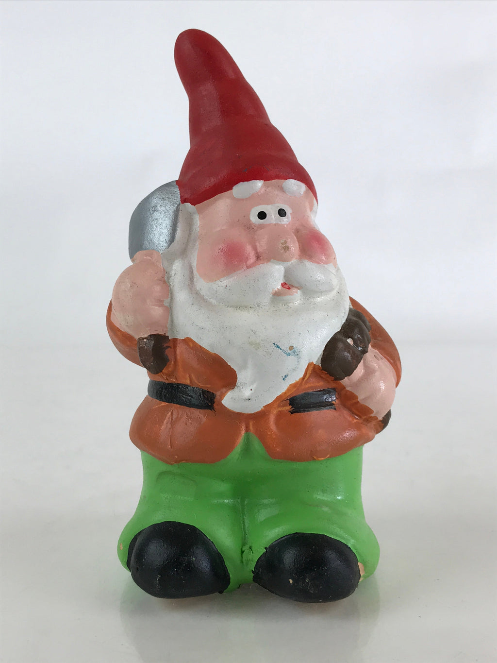 Japanese Ceramic Garden Gnome Figurine Small Dwarf Statue Vtg Decoration JK471