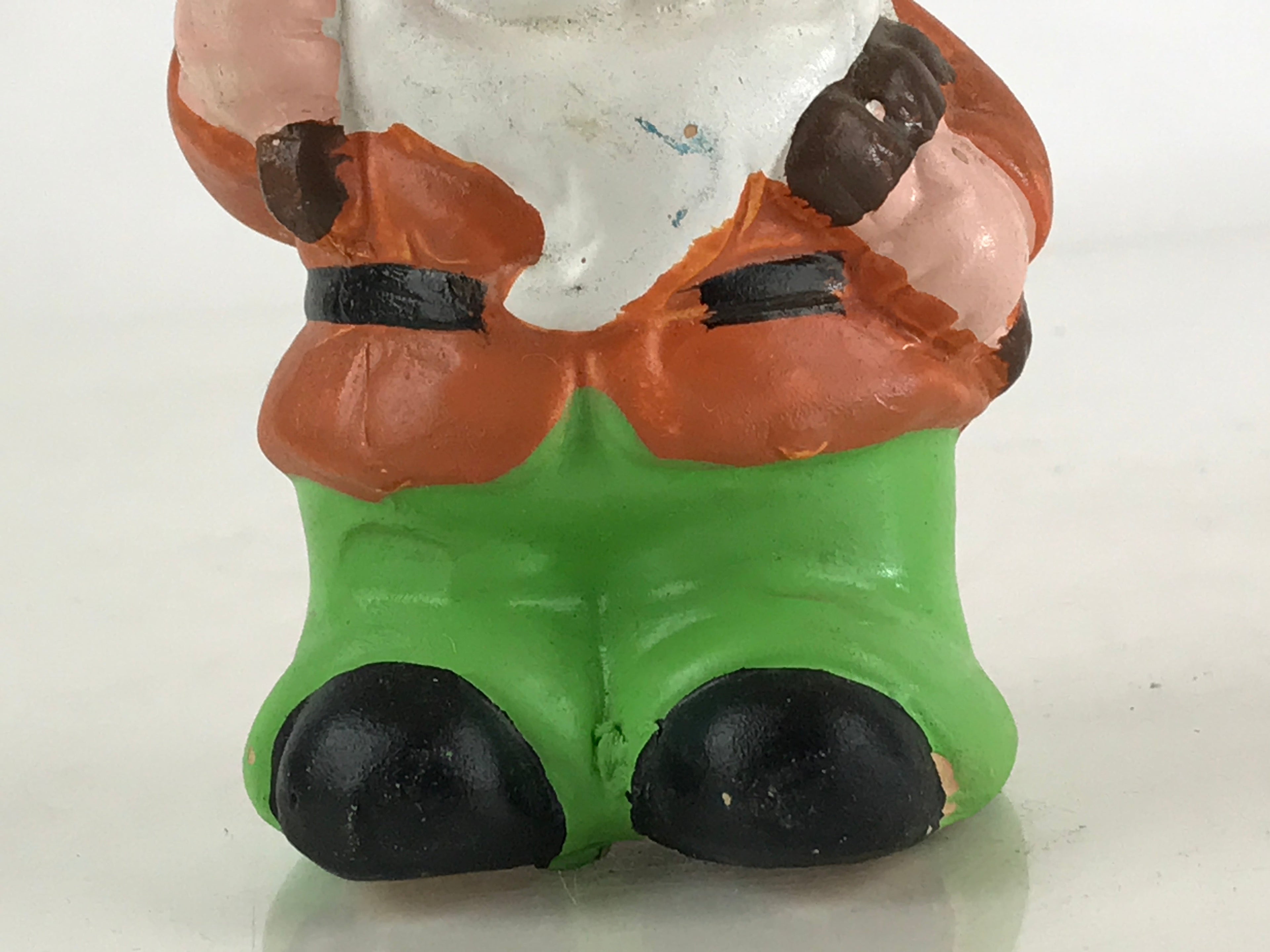 Japanese Ceramic Garden Gnome Figurine Small Dwarf Statue Vtg Decoration JK471