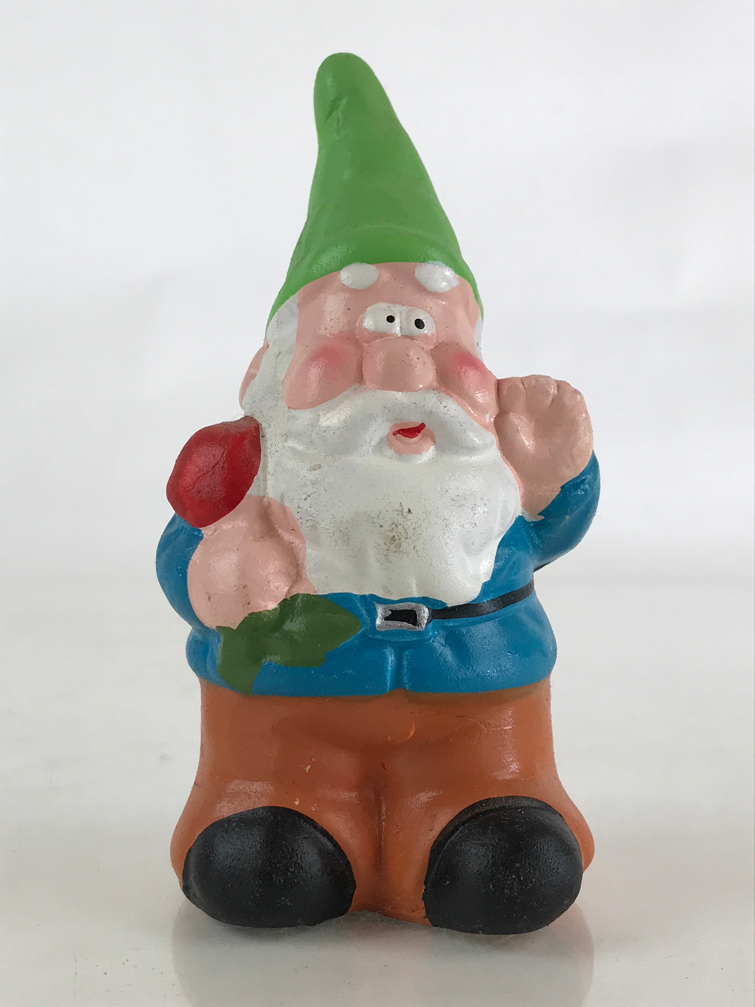 Japanese Ceramic Garden Gnome Figurine Small Dwarf Statue Vtg Decoration JK472