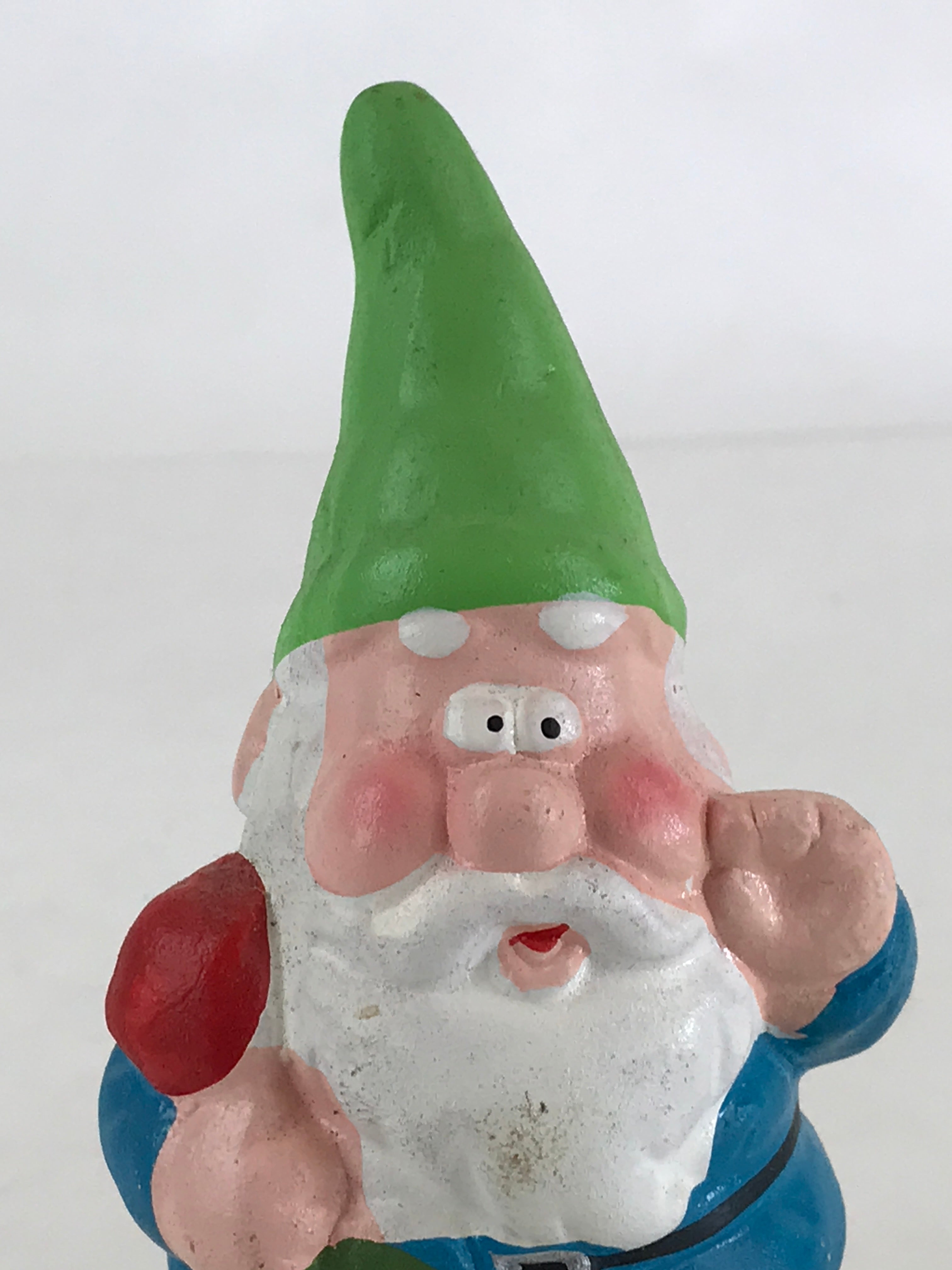 Japanese Ceramic Garden Gnome Figurine Small Dwarf Statue Vtg Decoration JK472