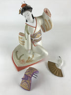 Japanese Ceramic Geisha Doll Vtg Sofuren Akiko Traditional Handicraft White BD87
