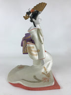 Japanese Ceramic Geisha Doll Vtg Sofuren Akiko Traditional Handicraft White BD87