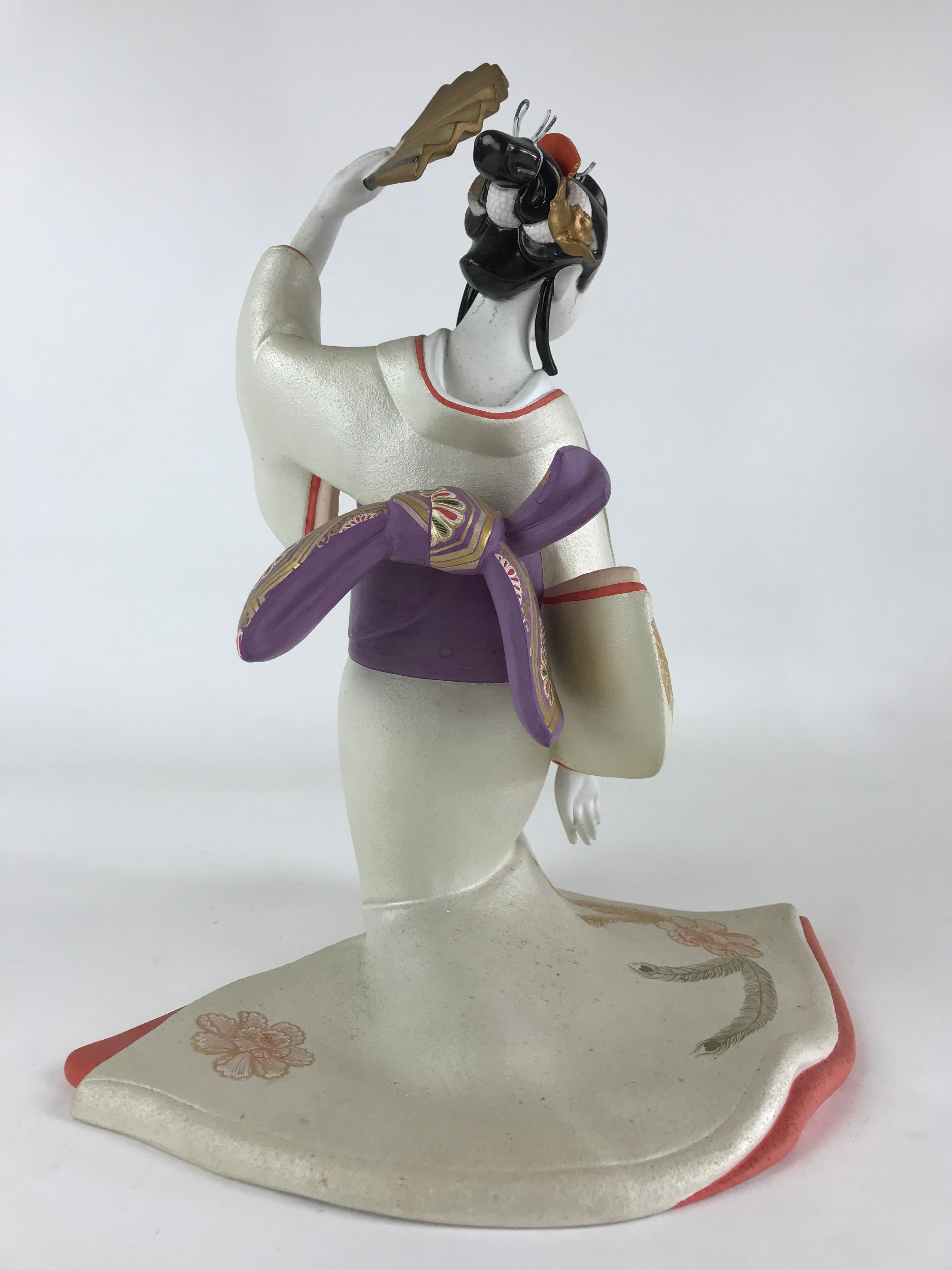 Japanese Ceramic Geisha Doll Vtg Sofuren Akiko Traditional Handicraft White BD87