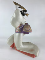 Japanese Ceramic Geisha Doll Vtg Sofuren Akiko Traditional Handicraft White BD87