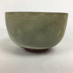 Japanese Ceramic Green Tea Bowl Matcha Chawan Green Flower Tea Ceremony PX570