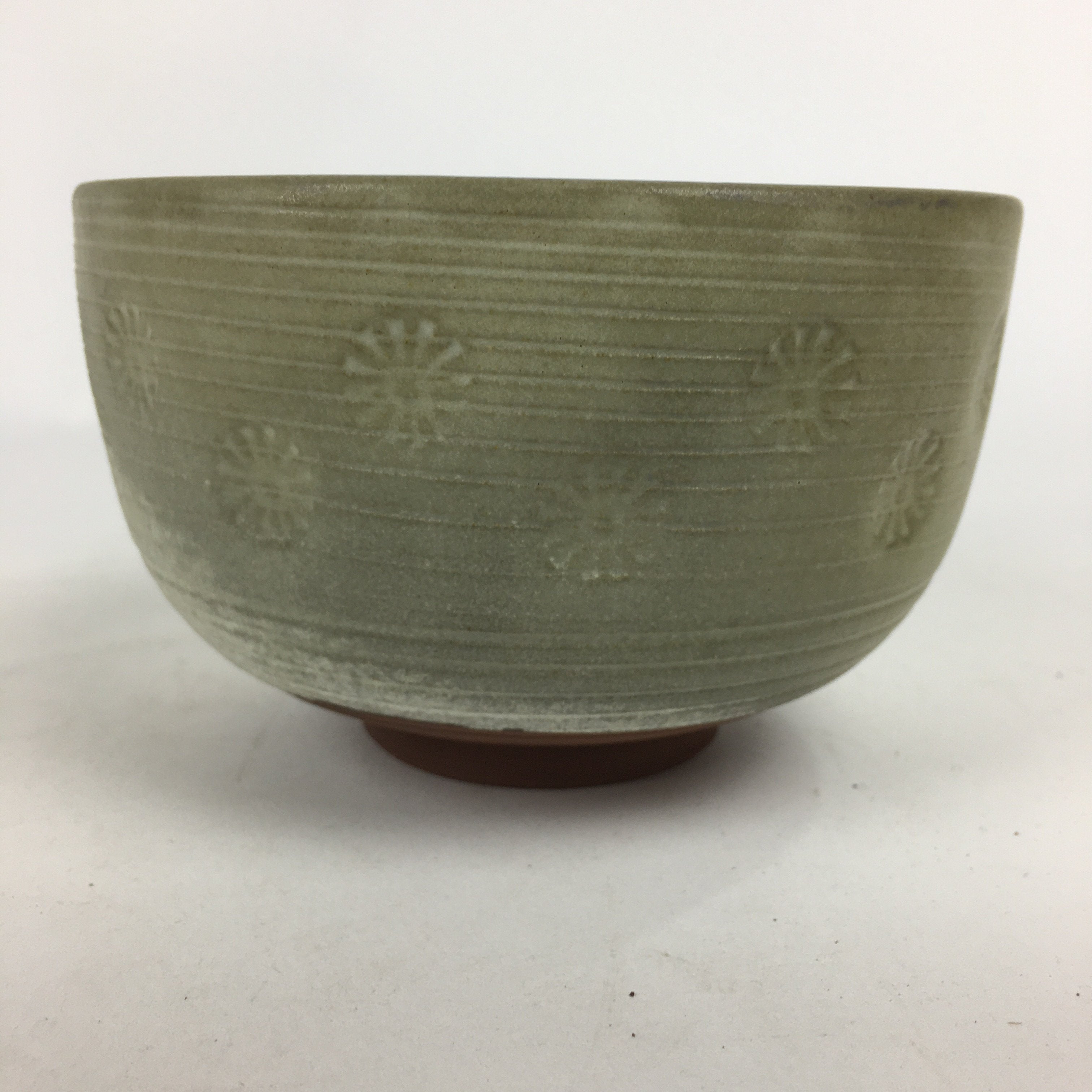 Japanese Ceramic Green Tea Bowl Matcha Chawan Green Flower Tea Ceremony PX570