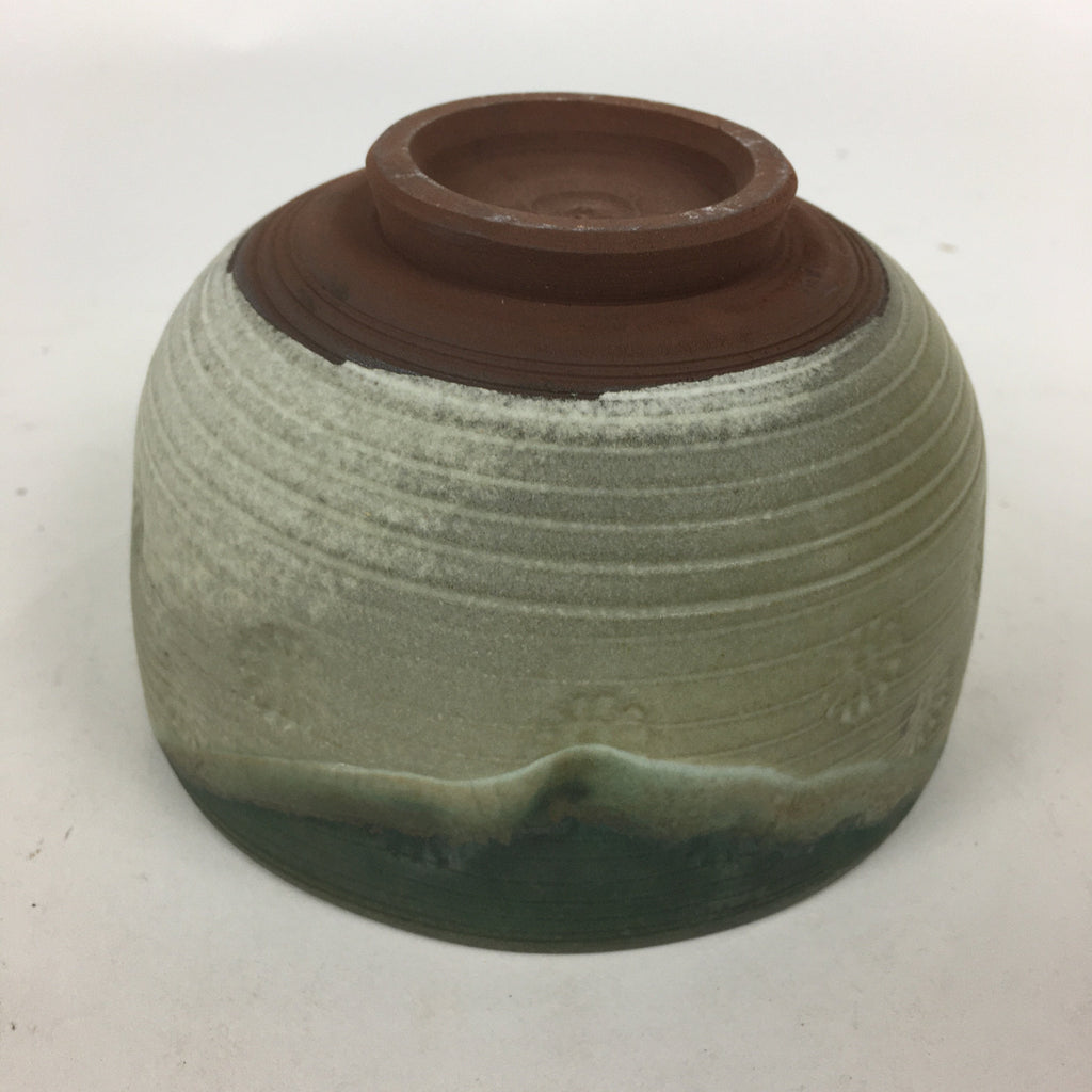 Japanese Ceramic Green Tea Bowl Matcha Chawan Green Flower Tea Ceremony PX570