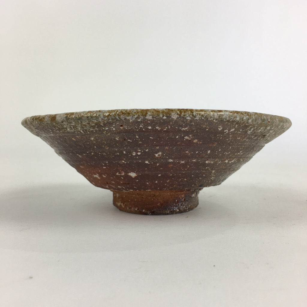 Japanese Ceramic Green Tea Bowl Vtg Chawan Boxed Pottery Hiragata PX621
