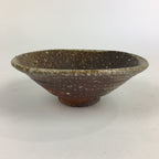 Japanese Ceramic Green Tea Bowl Vtg Chawan Boxed Pottery Hiragata PX621