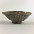Japanese Ceramic Green Tea Bowl Vtg Chawan Boxed Pottery Hiragata PX621