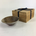 Japanese Ceramic Green Tea Bowl Vtg Chawan Boxed Pottery Hiragata PX621
