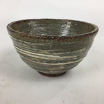 Japanese Ceramic Green Tea Bowl Vtg Chawan Boxed Pottery Tea Ceremony PX575