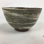 Japanese Ceramic Green Tea Bowl Vtg Chawan Boxed Pottery Tea Ceremony PX575
