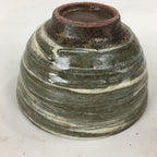 Japanese Ceramic Green Tea Bowl Vtg Chawan Boxed Pottery Tea Ceremony PX575
