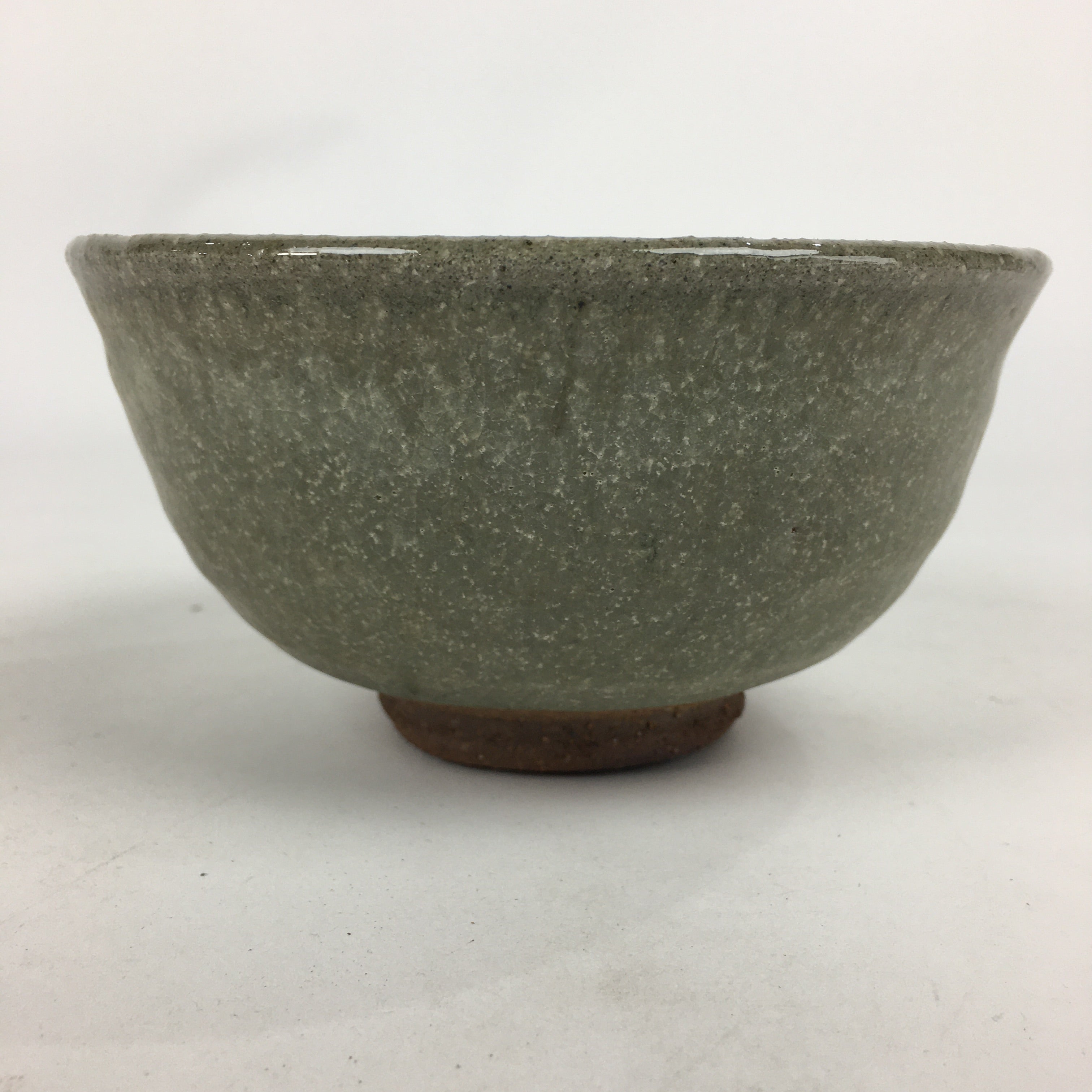 Japanese Ceramic Green Tea Bowl Vtg Chawan Boxed Pottery Tea Ceremony PX576