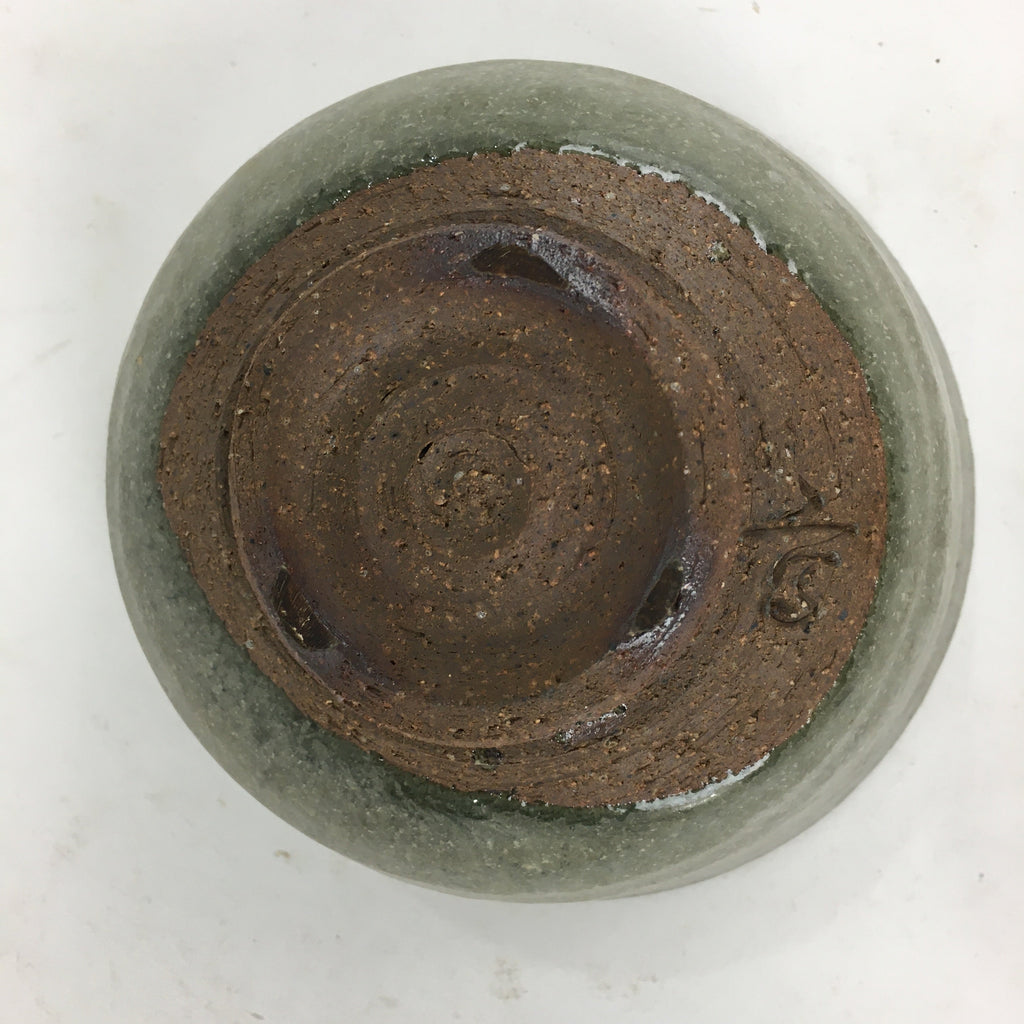 Japanese Ceramic Green Tea Bowl Vtg Chawan Boxed Pottery Tea Ceremony PX576
