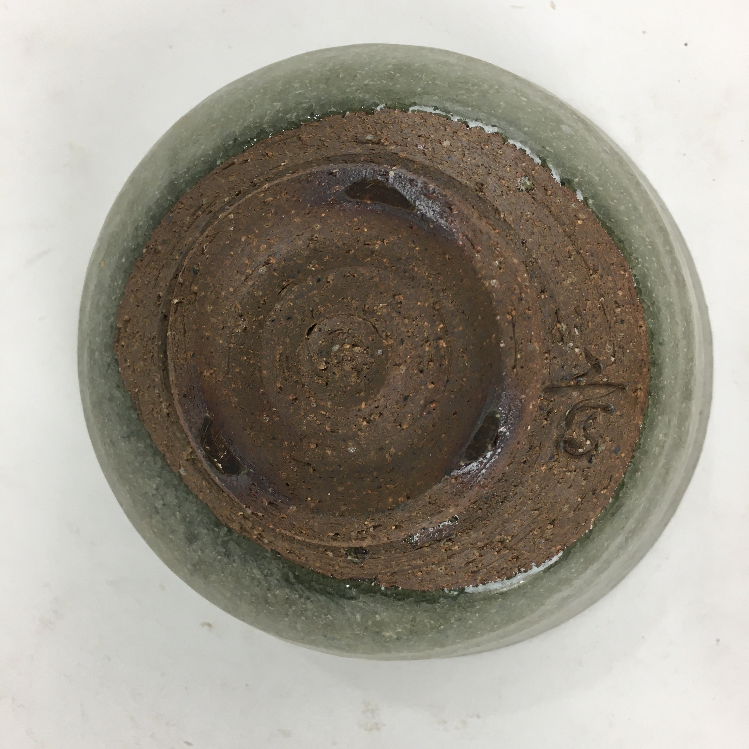 Japanese Ceramic Green Tea Bowl Vtg Chawan Boxed Pottery Tea Ceremony PX576